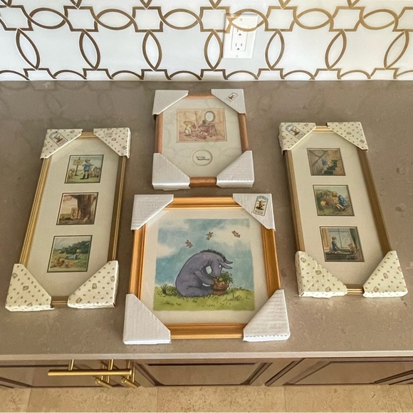 Wall Decor Four Winnie The Pooh Framed Artworks Poshmark
